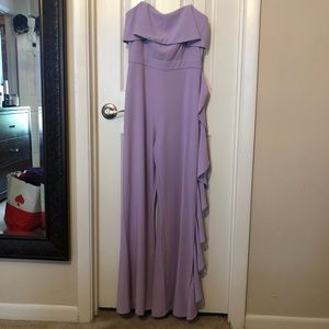 Lilac fringe jumpsuit